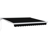 Nadstrešnica Crna 300 x 250 x 165 cm Poliester i aluminij | shoptok.hr