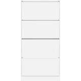 Ormarić za cipele s 4 preklopne ladice bijeli 80x21x163,5 cm | shoptok.hr