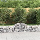 vidaXL obokane gabion košare 9 kosov 200x50x40/60 cm pocinkano železo | Shoptok.si