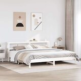 vidaXL Okvir kreveta bez madraca bijeli 180x200 cm od masivne borovine | shoptok.hr