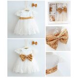 PUGI BABY haljina sa zlatnom mašnom | shoptok.hr