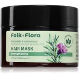 Folk & Flora Burdock & Rosemary maska za dubinsko jačanje kose 200 ml Cijene