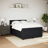  Krevet s oprugama i madracem crni 160x200 cm baršunasti | shoptok.hr