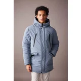 Defacto Water Repellent Regular Fit Hooded Coat Parka