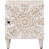  Noćni ormar 2 pcs Bijelo 40 x 33,5 x 46 cm Čvrsto drvo manga | shoptok.hr