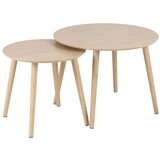 Actona Okrogle mizice v naravni barvi v kompletu 2 ks ø 60 cm Roslin – | Shoptok.si