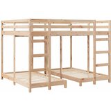  Trokatni krevet Smeđa 160 x 200 cm Čvrsto borovo drvo | shoptok.hr