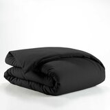 Douceur d intérieur Crna pamučna navlaka za poplun za krevet za jednu osobu 140x200 cm Lina – | shoptok.hr