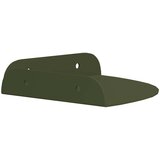  Lebdeća polica s policom 2 pcs Maslinasto zelena 15 x 15 x 2 cm | shoptok.hr