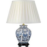 Elstead Lighting Elstead Lightbox Linyi 1-svetilna vzorčasta orientalska keramična namizna svetilka z visokim senčnikom Empire, (22099528) | Shoptok.si