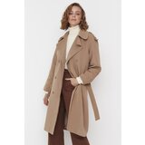 Trendyol Mink Oversize Belted Trench Coat | Shoptok.si