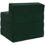SOFA na razvlačenje Tamnozelena 200 x 70 x 15 cm Baršun | shoptok.hr