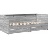  Dnevni krevet s ladicama bez madraca siva boja hrasta 75x190 cm | shoptok.hr