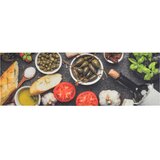  Kuhinjski tepih perivi uzorak vina i hrane 60x180 cm baršunasti | shoptok.hr