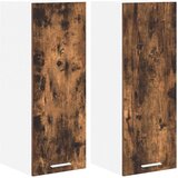 Viseći ormarić s policom Riga 2 pcs Dimljeni hrast i bijela | shoptok.hr