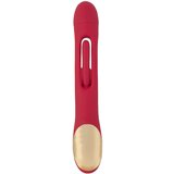 SMILE - vibrator za jezik z žgečkljivim vzvodom (rdeča) | Shoptok.si