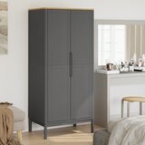 Ormar FLORO sivi 77 x 53 x 171 cm od masivne borovine Cijene