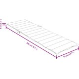  Jastuk za ležaljku prošarani tamnosivi 200x50x4 cm od tkanine | shoptok.hr