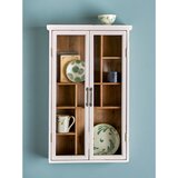 Bloomingville Bela vitrina iz masivne jelke 50x80x14 cm Hazem – | Shoptok.si