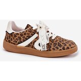 Boto Low Women's Sneakers With Lace Leopard Brown Zielle | Shoptok.si
