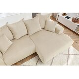 Bobochic Paris Krem baršunasti kutna garnitura Enjoy – | shoptok.hr