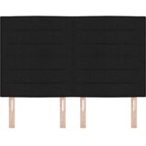 LED glava kreveta s LED trakama Crna 144 cm tkanina | shoptok.hr