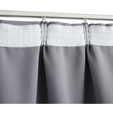 vidaXL Zatemnitvena zavesa z obešali siva 290x245 cm | Shoptok.si