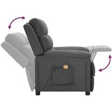 vidaXL masažni naslonjač od tkanine tamnosivi | shoptok.hr