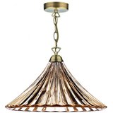  Där Lighting ARD866 -luster na lancu ARDECHE 1xE27/60W/230V mesing/zadimljeno braon Cene