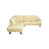 Ugaona Garnitura Tratto bela (245x226x89cm) leva