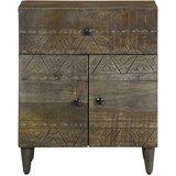  Noćni ormarić svijetlo sivi 50x33x60 cm Puno drvo Mango | shoptok.hr