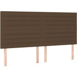  Box spring postelja z vzmetnico temno rjava 160x200 cm blago, (20900124) | Shoptok.si
