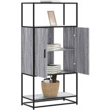 Furnova Visoka omara siva sonoma 68x35x139 cm inženirski les in kovina, (21954847) Cene