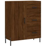  Komoda boja smeđeg hrasta 69,5x34x90 cm od konstruiranog drva | shoptok.hr