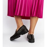 Gemre Black moccasins adorned with rhinestones Newport | Shoptok.si