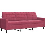  4-dijelni set sofa s jastucima crvena boja vina baršunasti | shoptok.hr