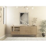 Marckeric Komoda v hrastovem dekorju v naravni barvi 180x75,5x44 cm Monza – | Shoptok.si