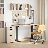  Stol Crna i prirodna 120 x 60 cm Čvrsto Hrastovo Drvo | shoptok.hr