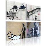  Slika - Banksy - four orginal ideas 80x80 Cijene