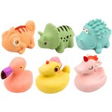  Set edukativnih gumenih životinja za kupanje, pastelne igre, 6 kom. | shoptok.hr