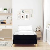  s opruga kutije s madracem Crna 100 x 200 cm tkanina | shoptok.hr