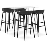  5-dijelni barski set bijelo-crni Cijene