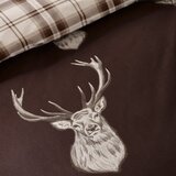 Catherine Lansfield Tamno smeđa posteljina za bračni krevet 200x200 cm Stag – | shoptok.hr