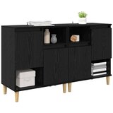  Komode 2 pcs Crni hrast 60 x 35 x 70 cm Konstruirano drvo | shoptok.hr