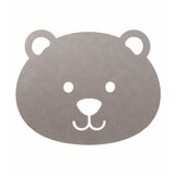 LIND DNA Sivo-bež ročno tkana otroška preproga iz eko usnja 111,5x140 cm Bear XXXL Cloud – | Shoptok.si