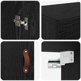 Kabinetski zidni 2 kom. Crni hrast 69,5 x 34 x 90 cm | shoptok.hr