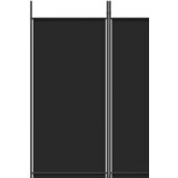 Sobna pregrada s 4 panela crna 200 x 220 cm od tkanine | shoptok.hr