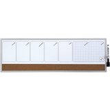 Nobo Tabla piši-briši + pluta Quarter tedenski planer, 19 x 58,5 cm Cene