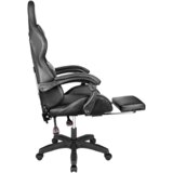  Kruger&Matz GX-150 gejmerska stolica crna LED masaža sa 7 točaka | shoptok.hr