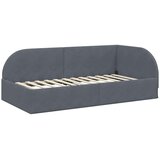  Kutni okvir kreveta Tamno siva 100 cm x 200 cm Baršun | shoptok.hr